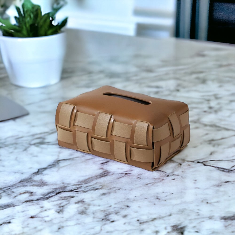 Leather Tissue Box