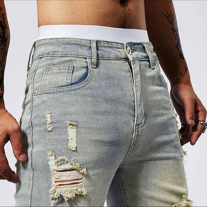 Rawk Men Ripped Shorts