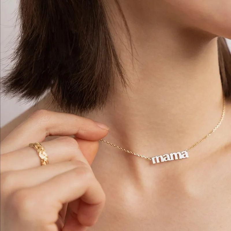 Delicate "Mama" Necklace