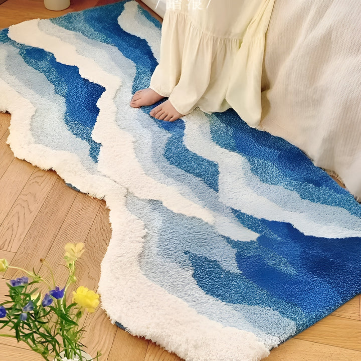 Blue Wave Soft Rug