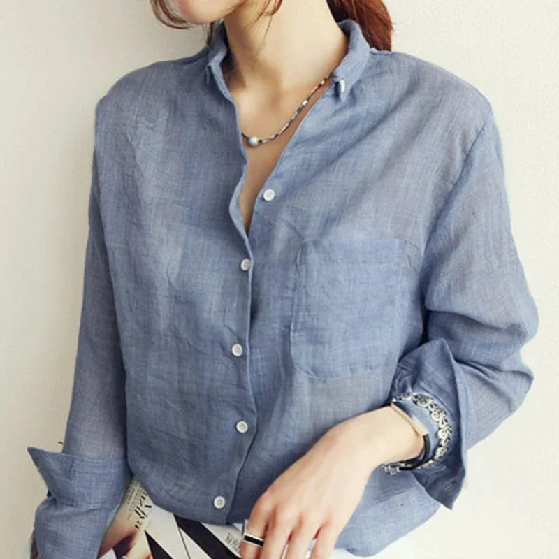 Finesse Women's Linen Shirt