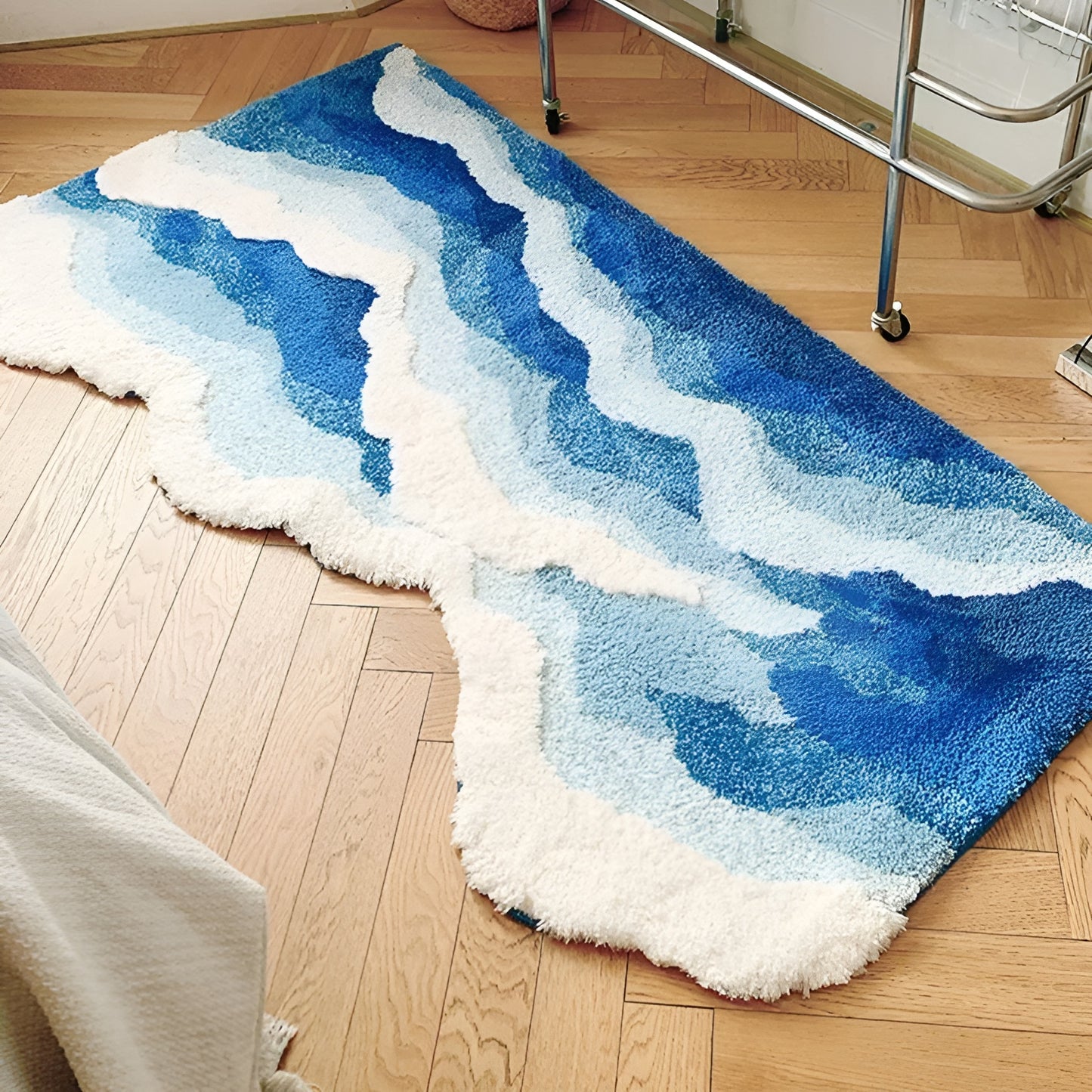 Blue Wave Soft Rug