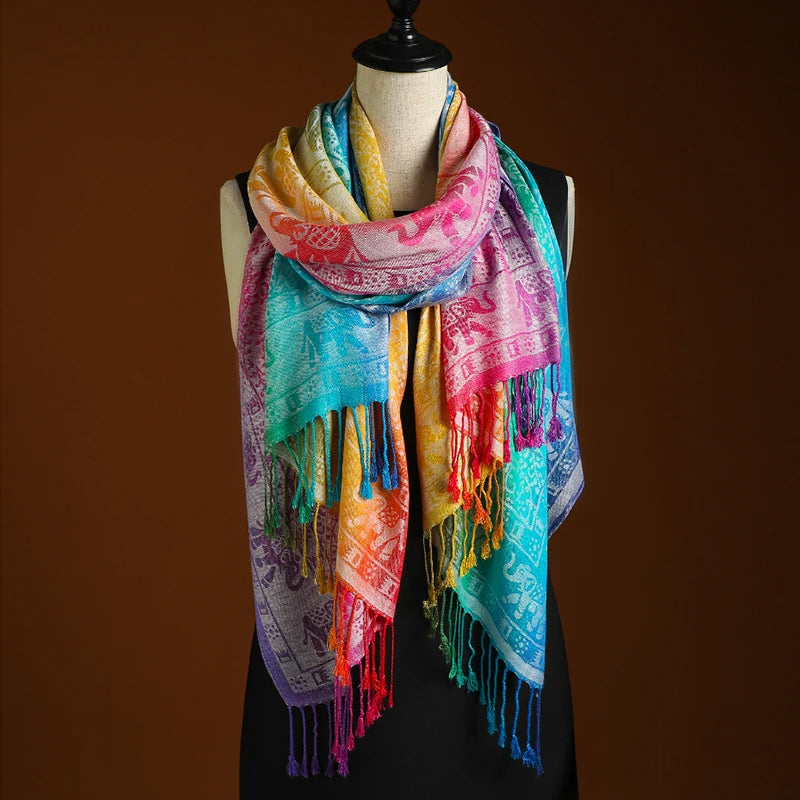 Peacock Prism Scarf