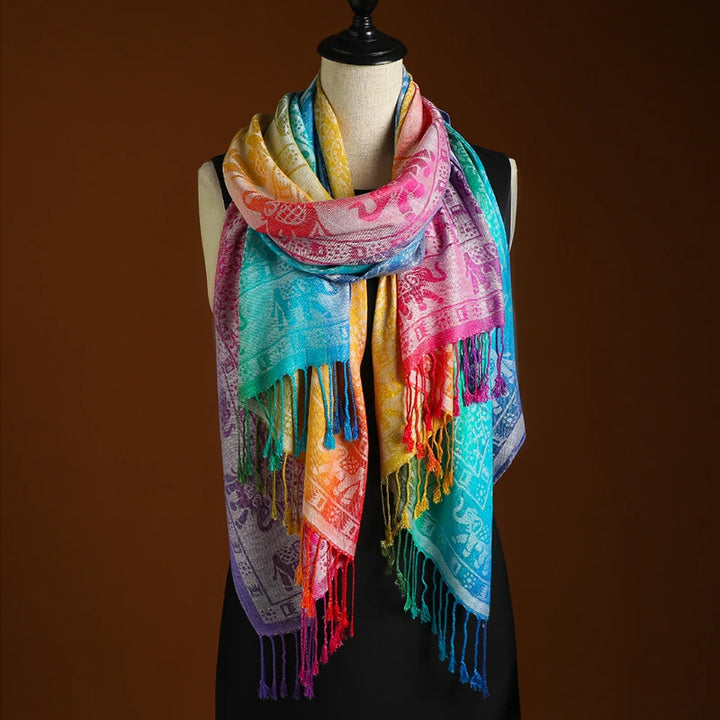 Peacock Prism Scarf
