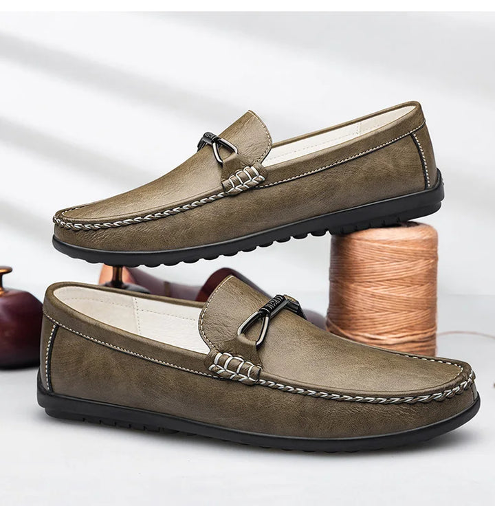 Men Casual Leather Loafers Shoes