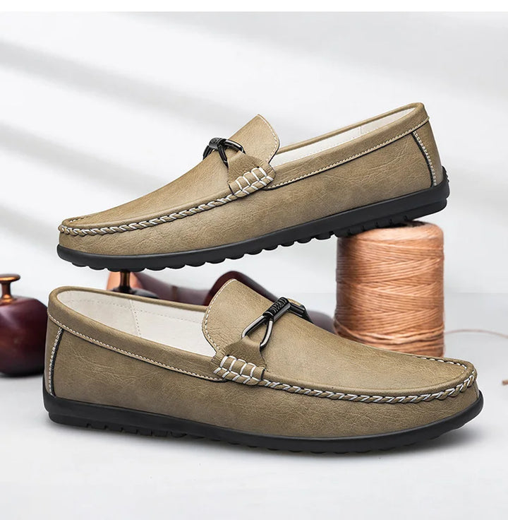 Men Casual Leather Loafers Shoes