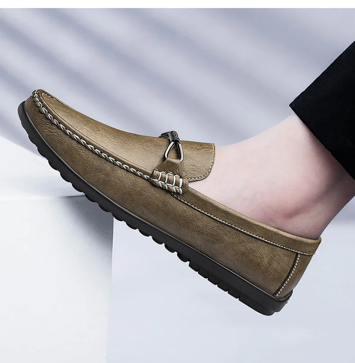 Men Casual Leather Loafers Shoes