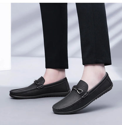 Men Casual Leather Loafers Shoes