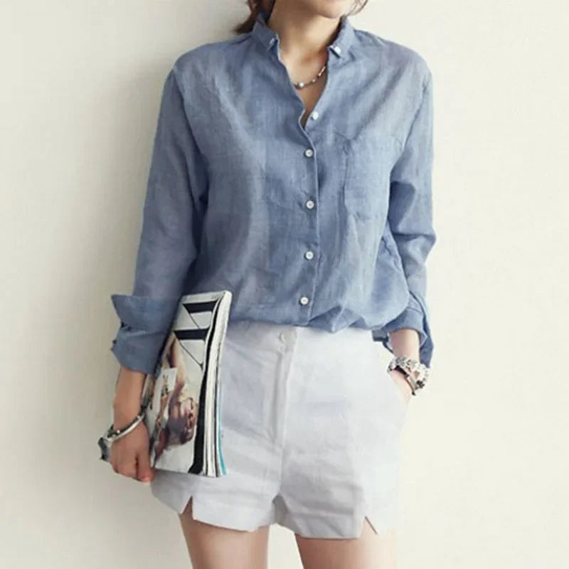 Finesse Women's Linen Shirt