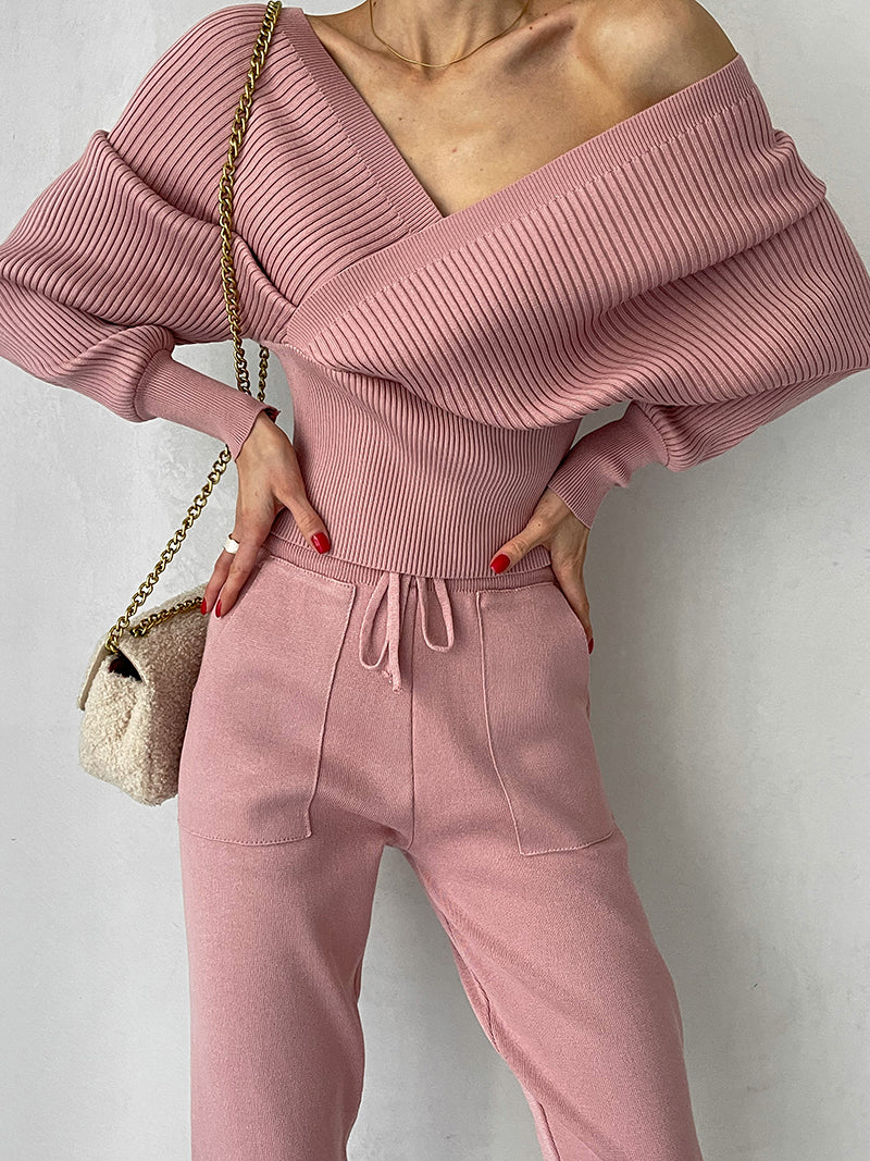 Finesse Off-Shoulder Two-Piece Set