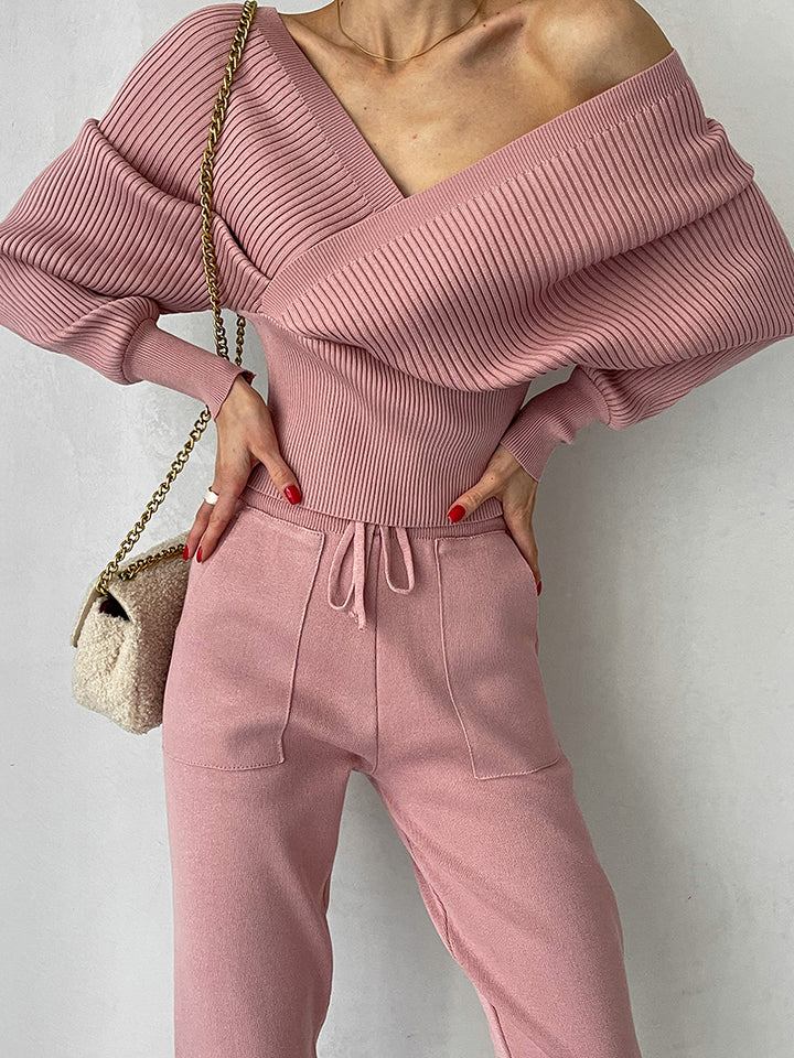 Finesse Off-Shoulder Two-Piece Set