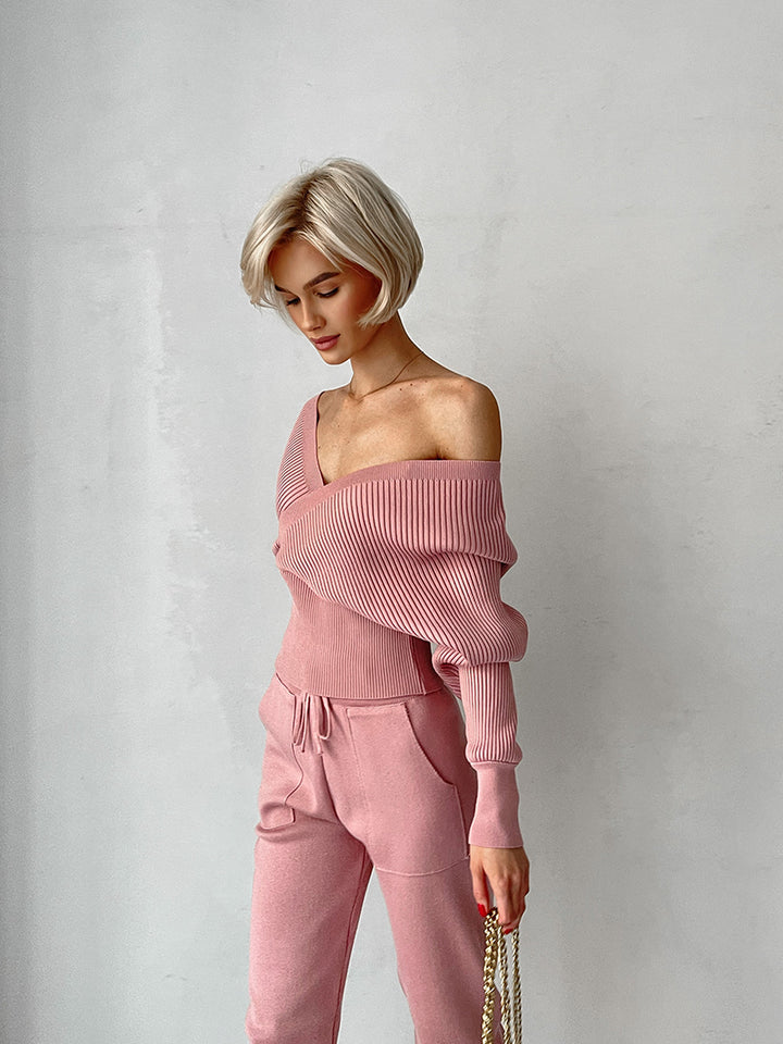 Finesse Off-Shoulder Two-Piece Set