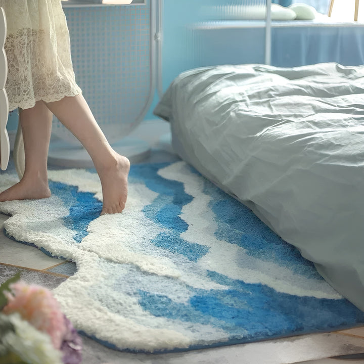 Blue Wave Soft Rug