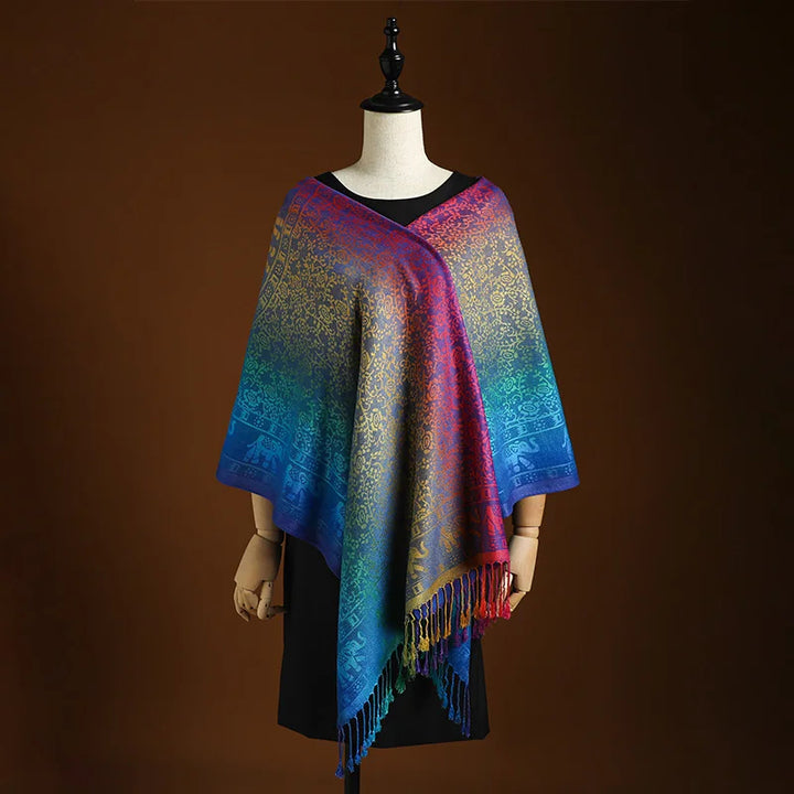 Peacock Prism Scarf
