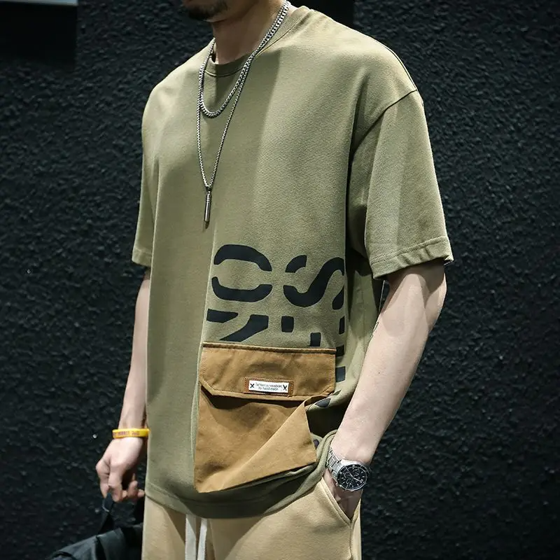 Retrograde Cargo Pocket Oversized Tee