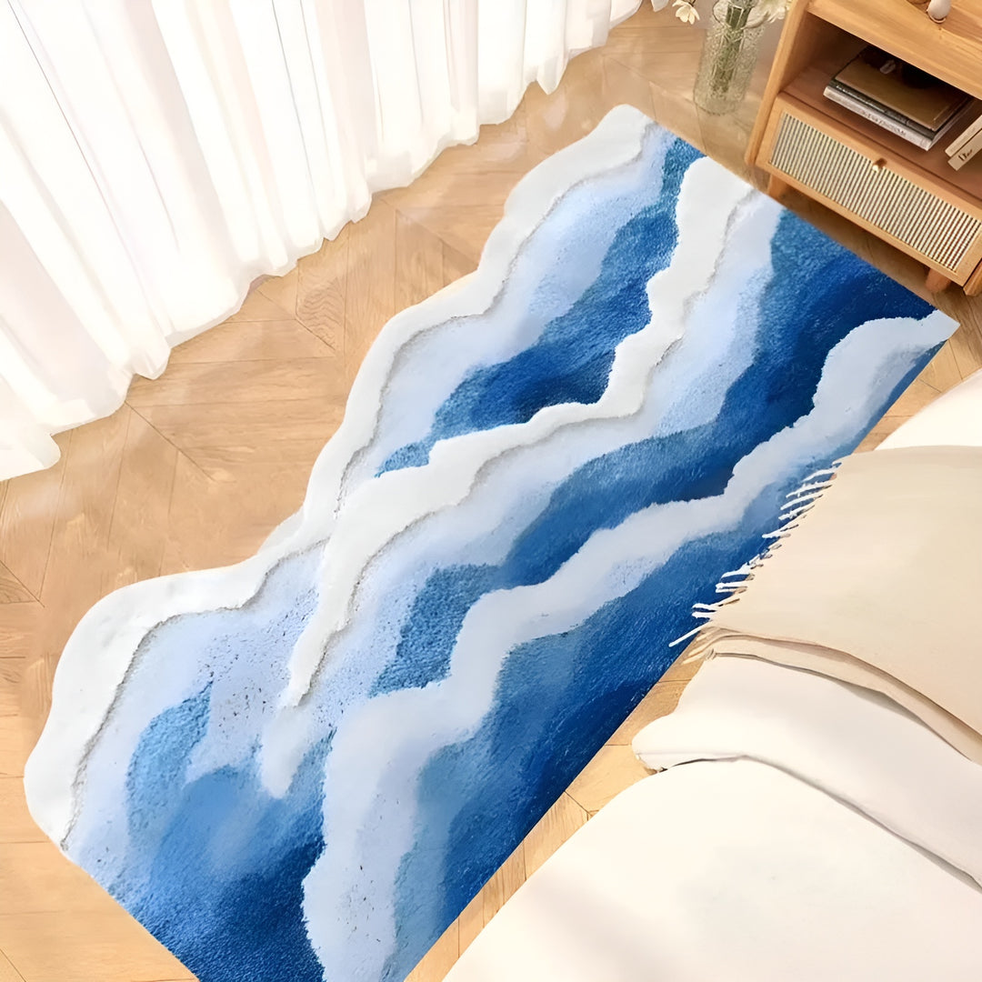 Blue Wave Soft Rug