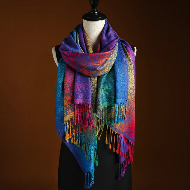 Peacock Prism Scarf