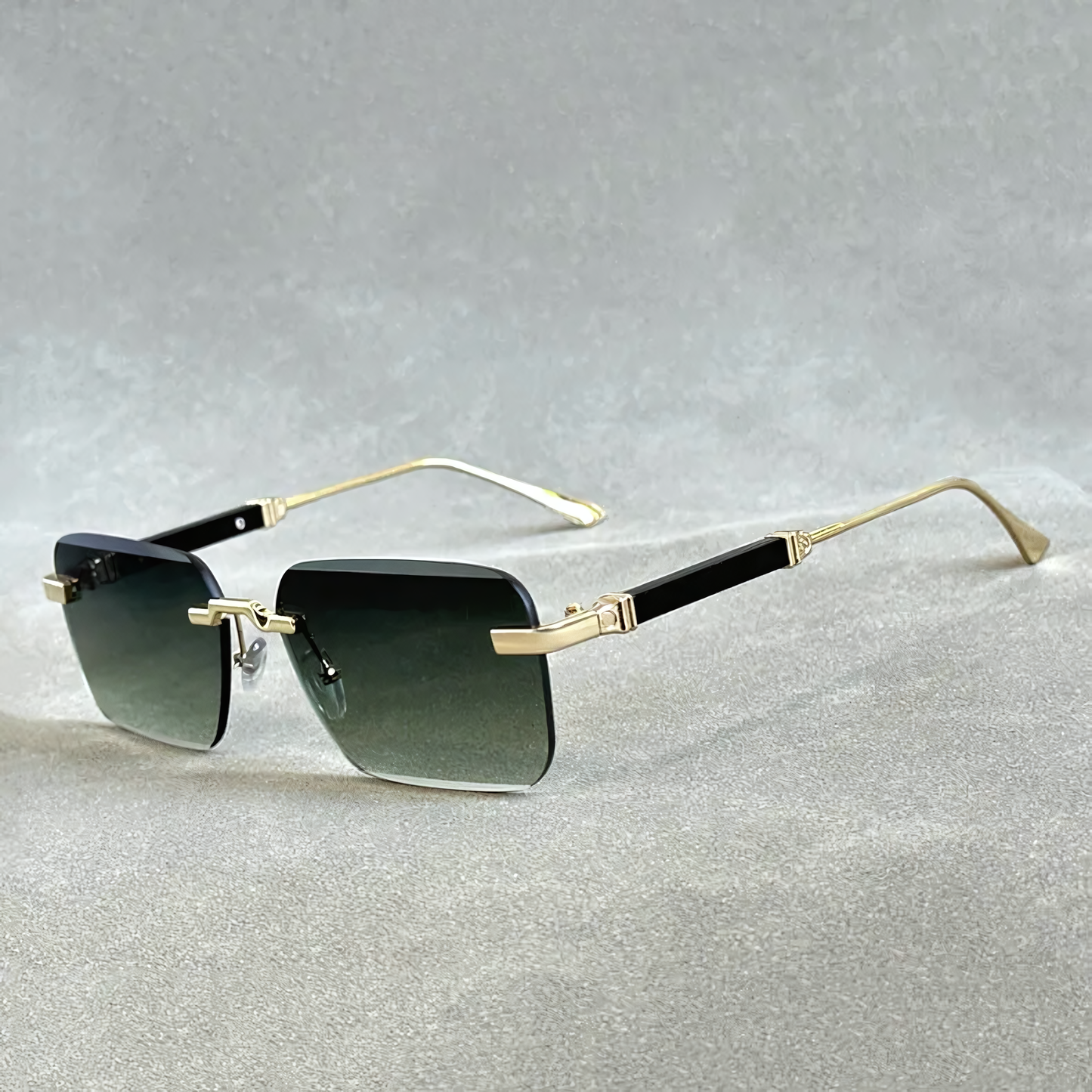 Vintage Square Rimless Sunglasses