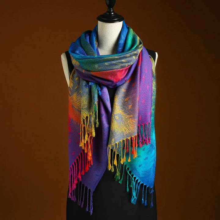 Peacock Prism Scarf