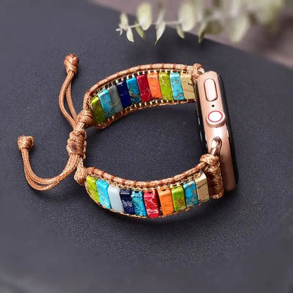 Natural Stone Beaded Apple Watch Band