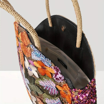 Retro Ethnic Round Handbag - District Sunday