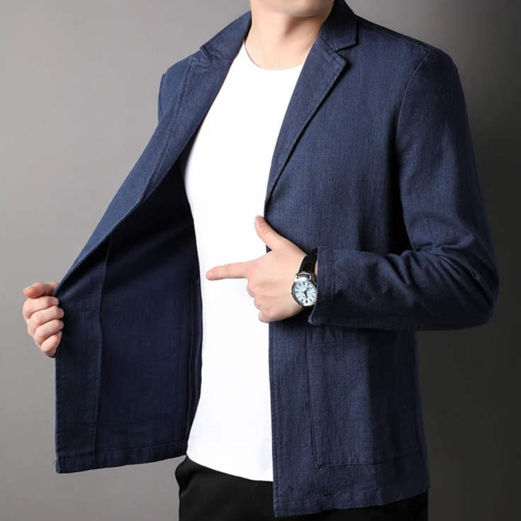 Aspect Men's Linen Blazer