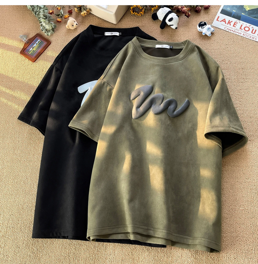 Foamed Print Oversized T-shirt