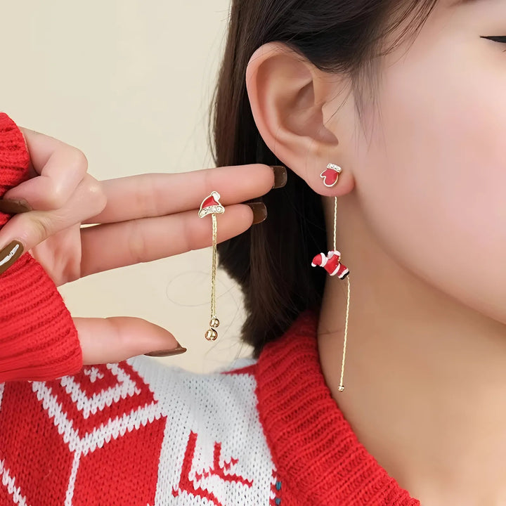 Jingle Santa Earrings