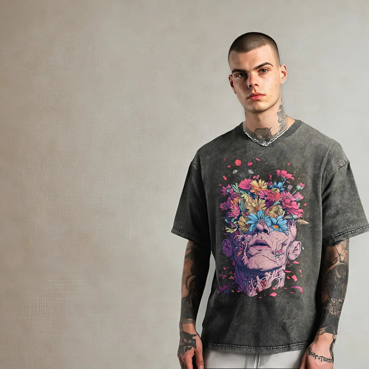 BloomGaze Vintage Washed Tee