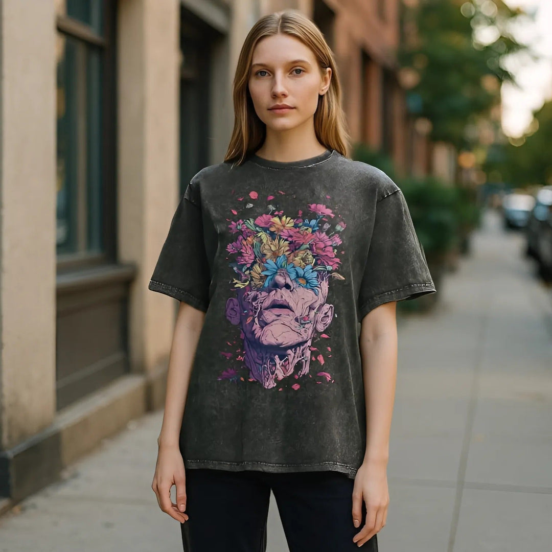 BloomGaze Vintage Washed Tee