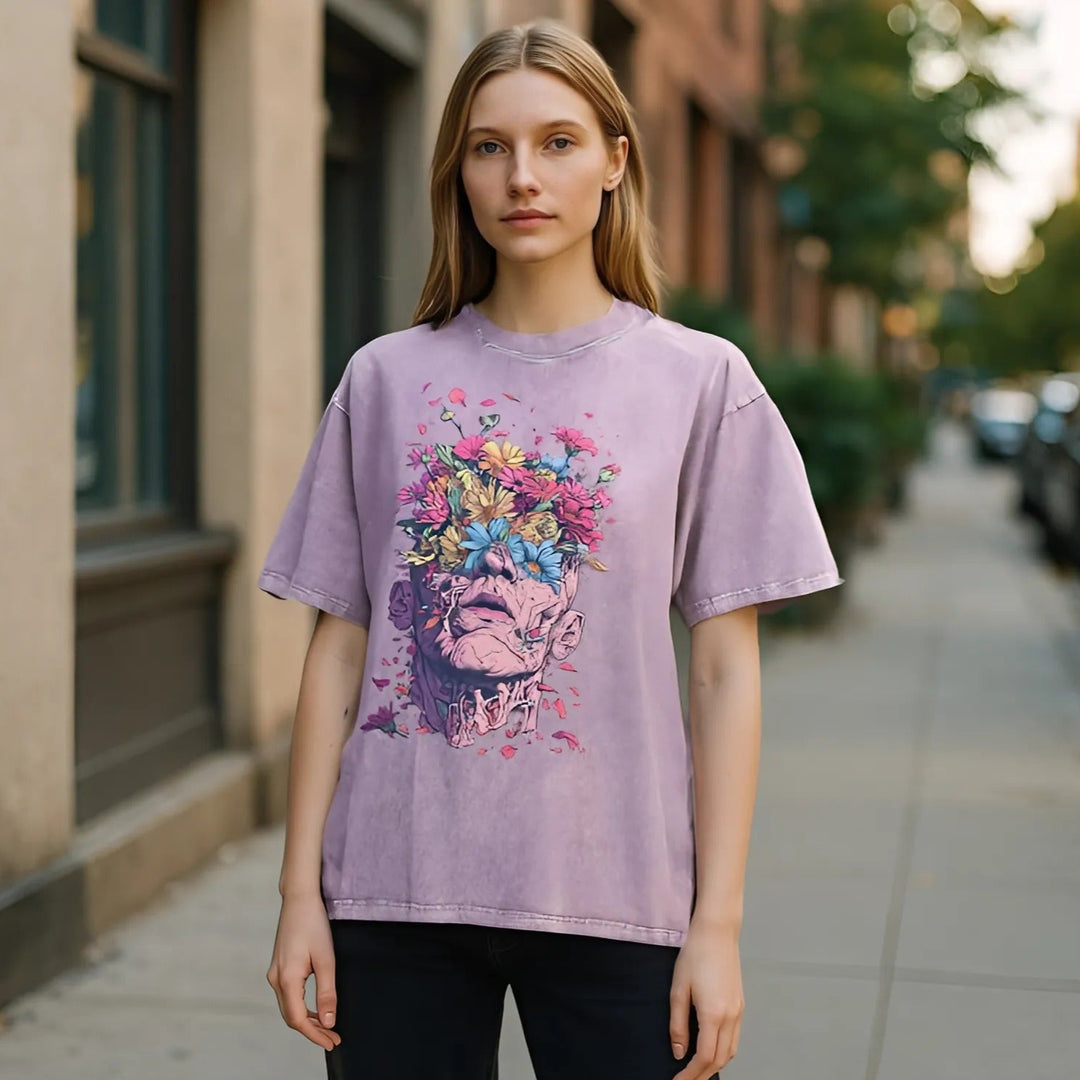 BloomGaze Vintage Washed Tee