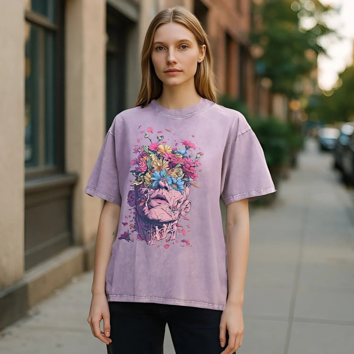 BloomGaze Vintage Washed Tee