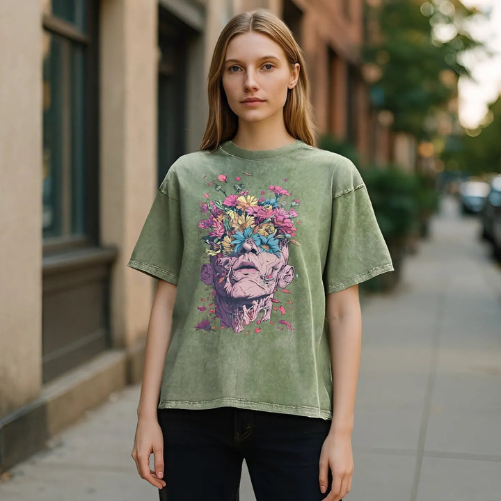 BloomGaze Vintage Washed Tee