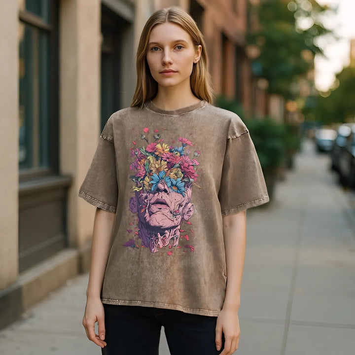 BloomGaze Vintage Washed Tee