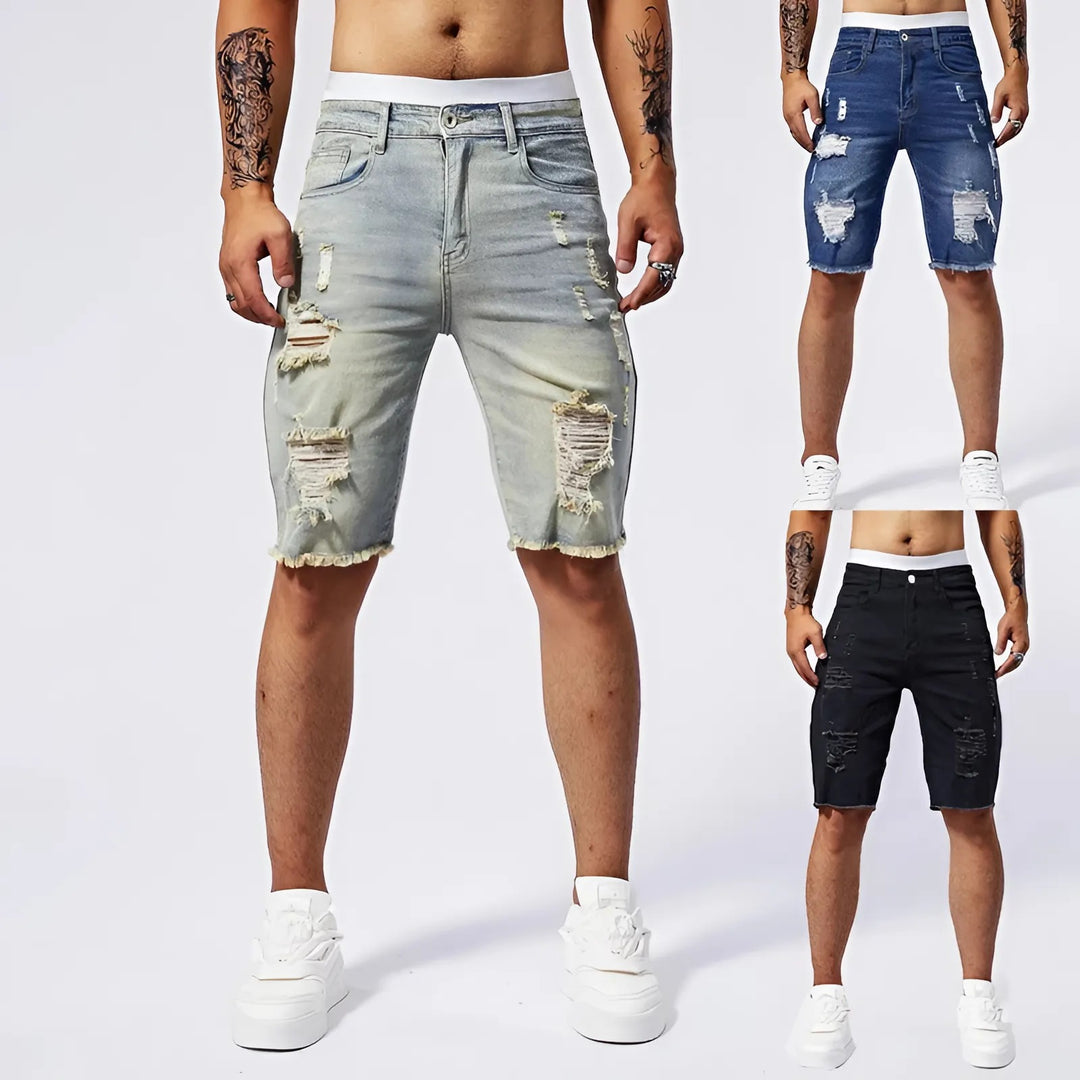 Rawk Men Ripped Shorts