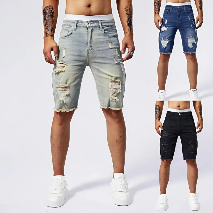 Rawk Men Ripped Shorts