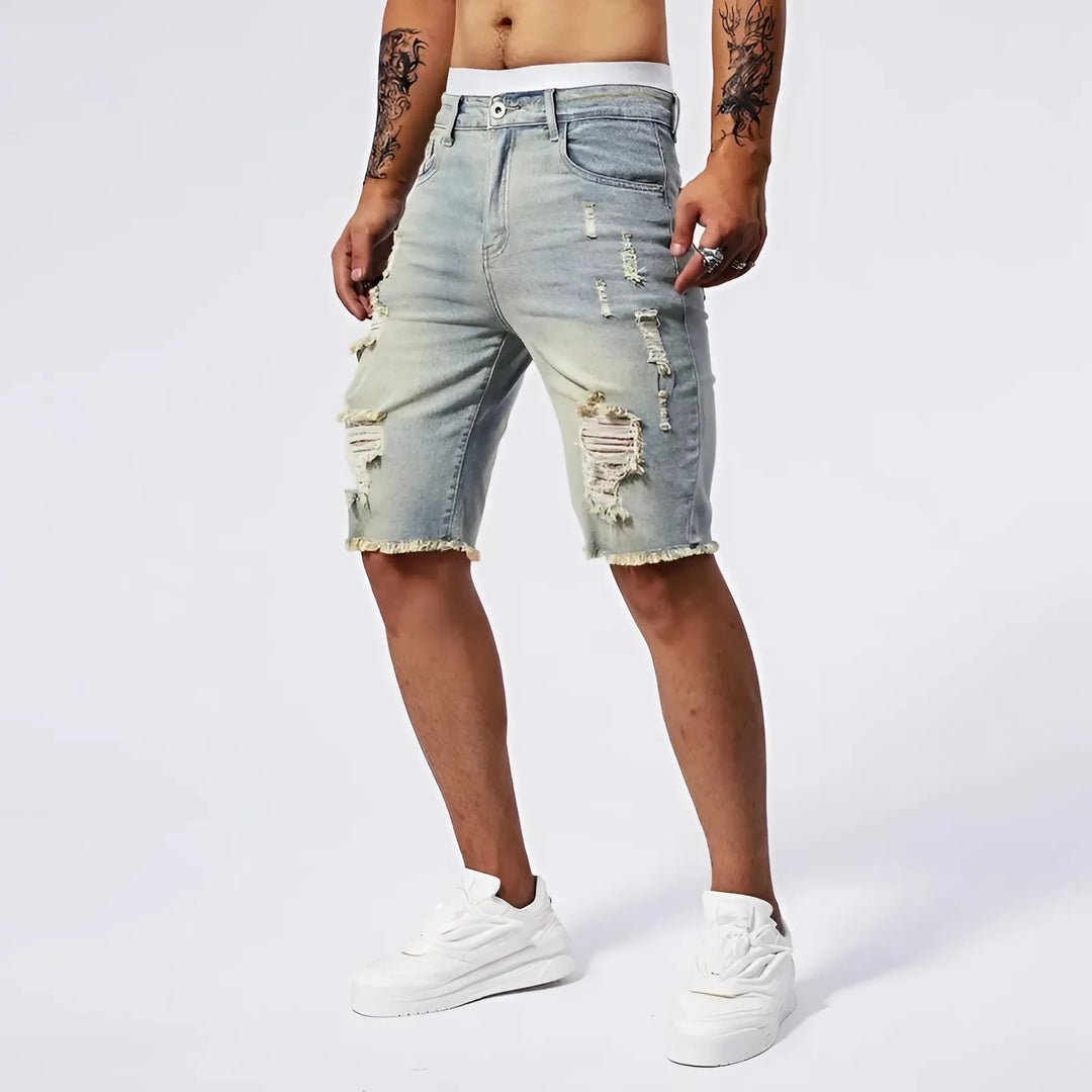Rawk Men Ripped Shorts