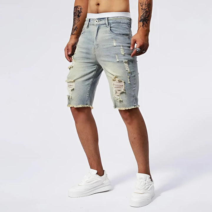Rawk Men Ripped Shorts