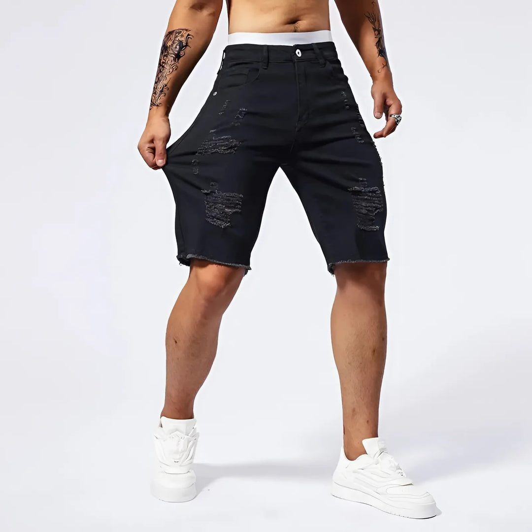 Rawk Men Ripped Shorts