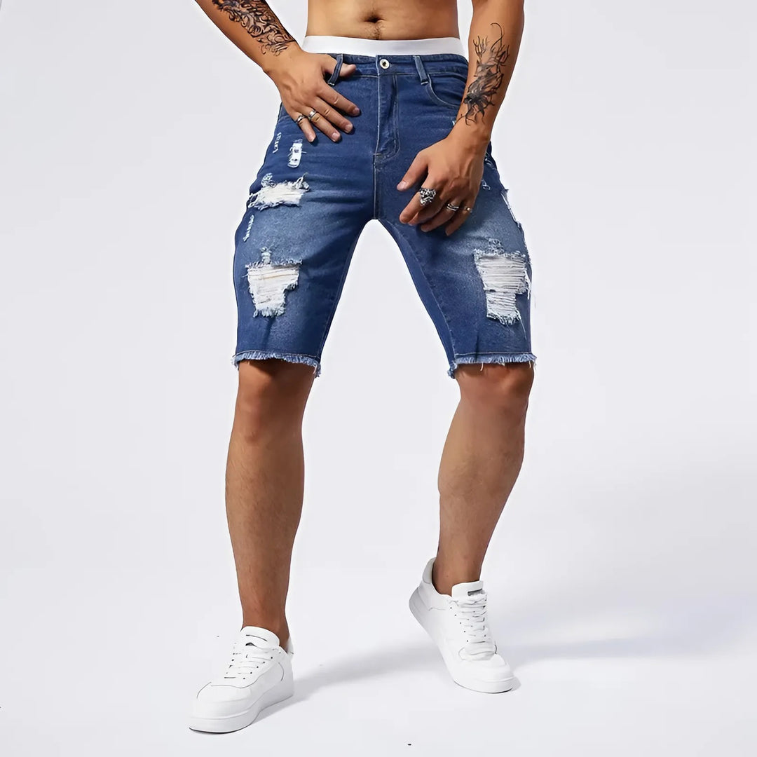 Rawk Men Ripped Shorts