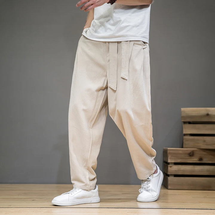 Spring Linen Pants Men