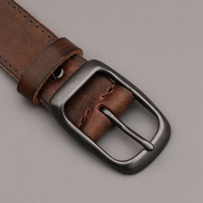 Men's Leather Needle Buckle Belt