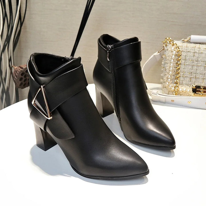 Women's High Heels Short Boots - District Sunday