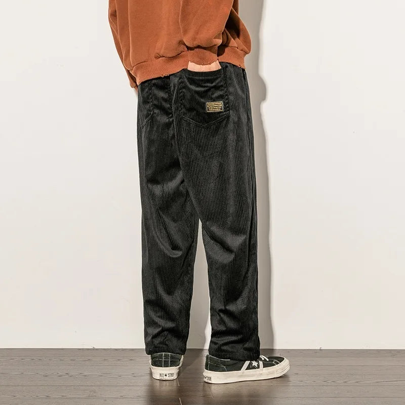 Men's Straight-leg  Corduroy Pants