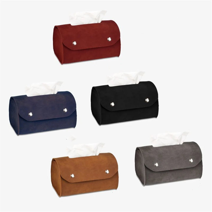 RetroNook Leather Tissue Box