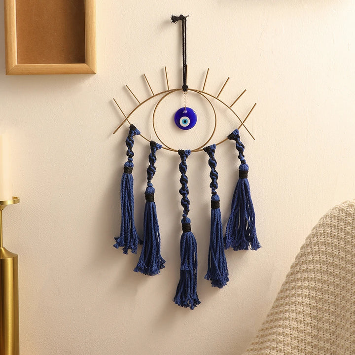 Evil Eye Macrame Wall Hanging Dream Catcher