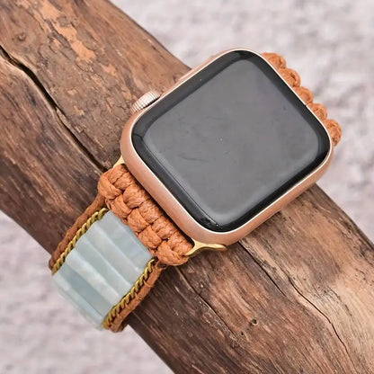 Natural Stone Beaded Apple Watch Band