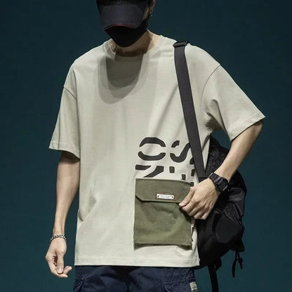 Retrograde Cargo Pocket Oversized Tee