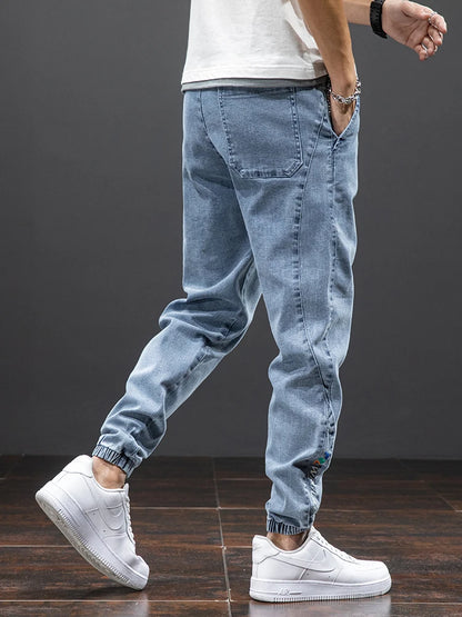 Denim Jogger Pants Men