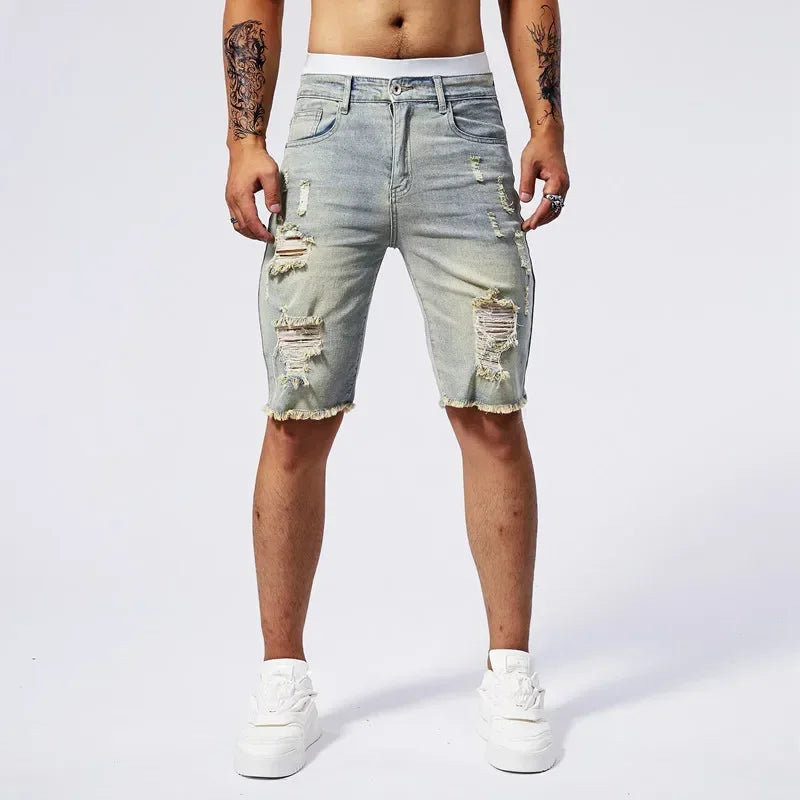 Rawk Men Ripped Shorts